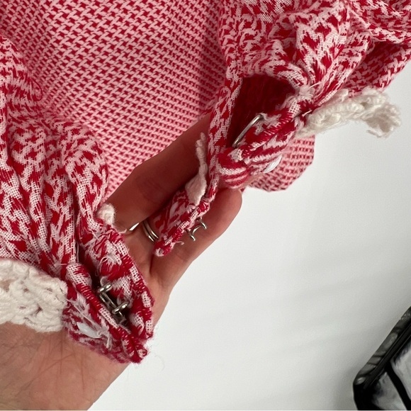 Dodo Bar Or Nathaniel top Tassel‎ Grommet Blouse Valentines Day - Picture 13 of 16